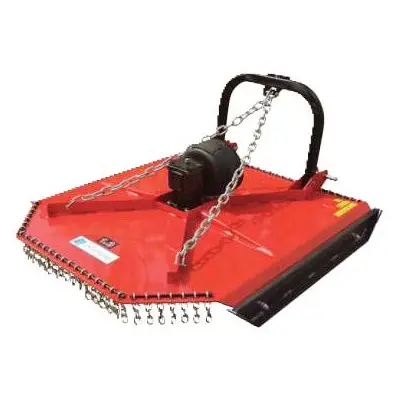 Desbrozadora de cadenas de 1,00 m para tractor. Chasis reforzado, cardán fusible, grupo reductor en baño de aceite. Corte eficaz de maleza y vegetación densa. Fabricación europea.