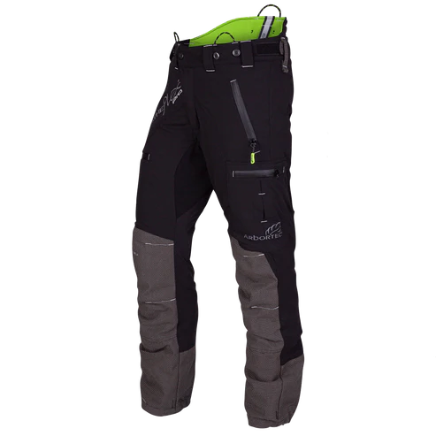 Pantalones para motosierra Arbortec AT4060 Breatheflex Pro, diseño A, clase 1, color negro