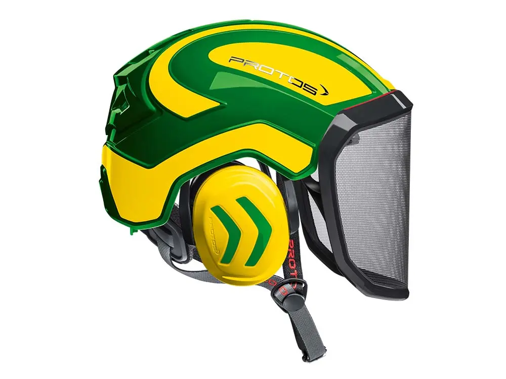 Casco forestal Pfanner Protos Arborist verde/amarillo