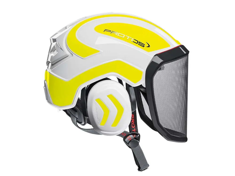 Casco forestal Pfanner Protos Arborist  blanco/amarillo neon