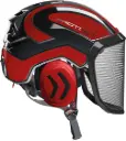 Casco forestal Pfanner Protos Arborist  rojo negro neon