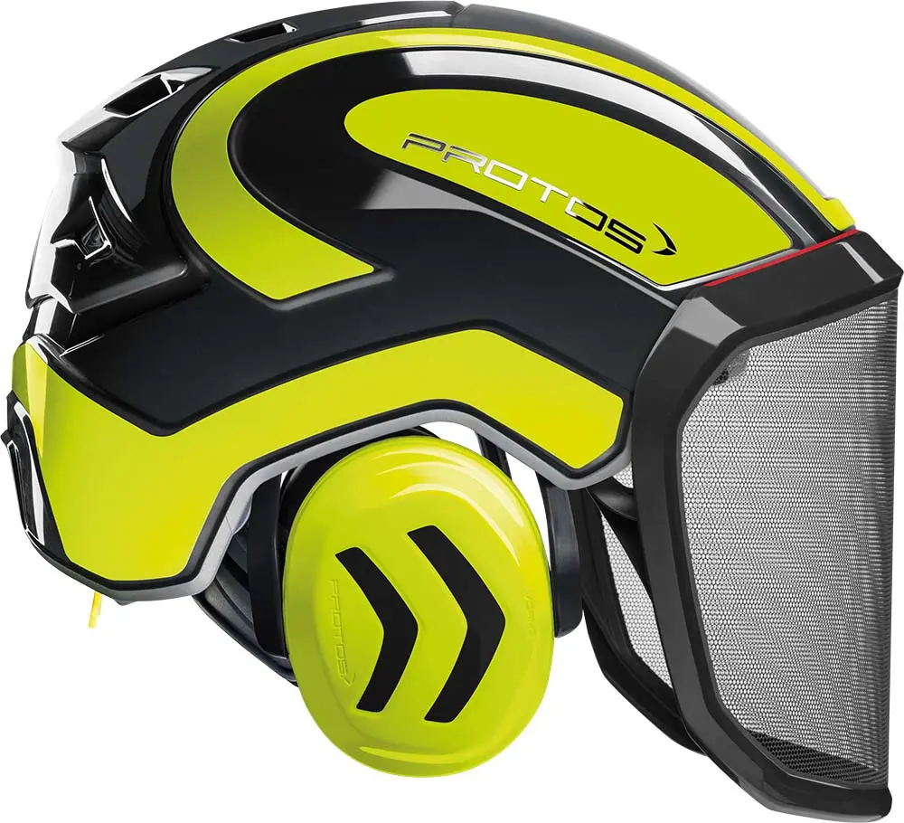 Casco forestal Pfanner Protos Forest negro/amarillo neón