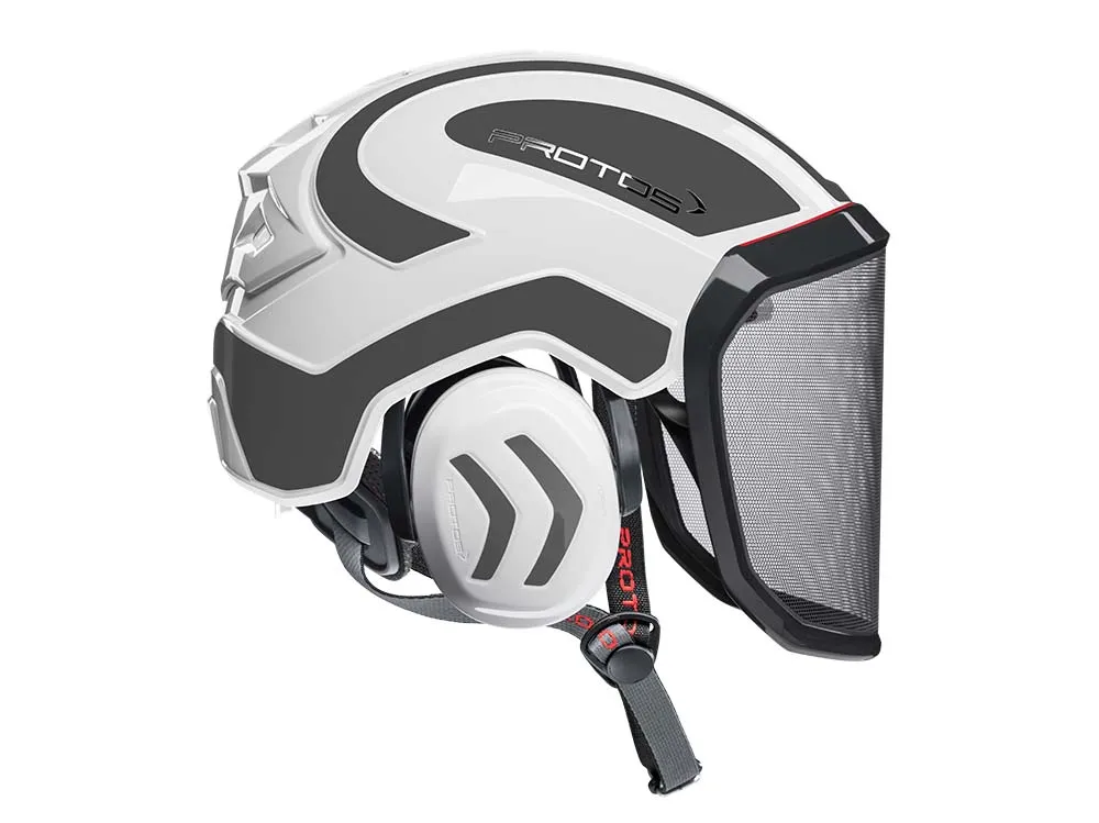 Casco forestal Pfanner Protos Arborist blanco/gris
