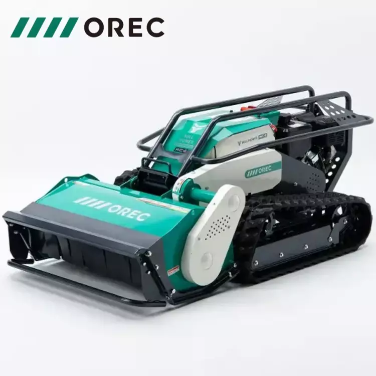 Desbrozadora radiocontrol OREC RCHR-800 — 14 HP, orugas, martillos