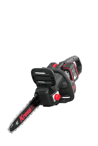 Motosierra 35cm sin escobillas Kress 40V con 4 baterías de 4 Ah y doble cargador de 4 A (Modelo KG346E.9+ KAB04 + KAC04)