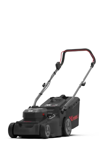 Cortacésped profesional Kress 40V con 4 baterías de 4 Ah y Doble cargador de 4 A (Modelo KG745.9 + KAB04 + KAC04)