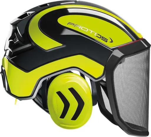 Casco forestal Pfanner Protos Forest negro/amarillo neón