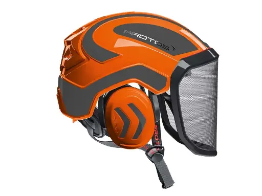 Casco forestal Pfanner Protos Arborist naranja/gris