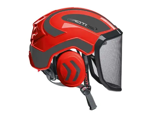 Casco forestal Pfanner Protos Arborist rojo/gris